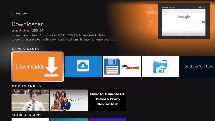 downloader on firestick new interface 5 - Installasjon IPTVNOR